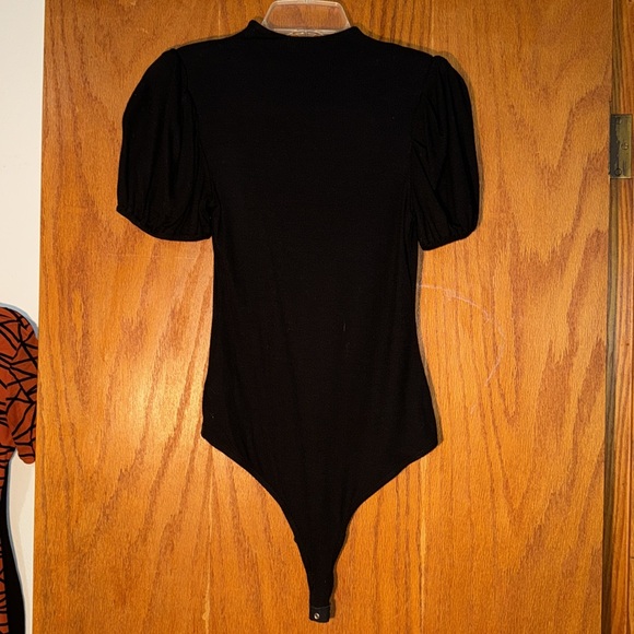 High neck short sleeve black bodysuit size small - Picture 3 of 3